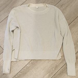 Margaret O'leary $345 100% Cotton Crew Neck Sweater Size S Light Mint